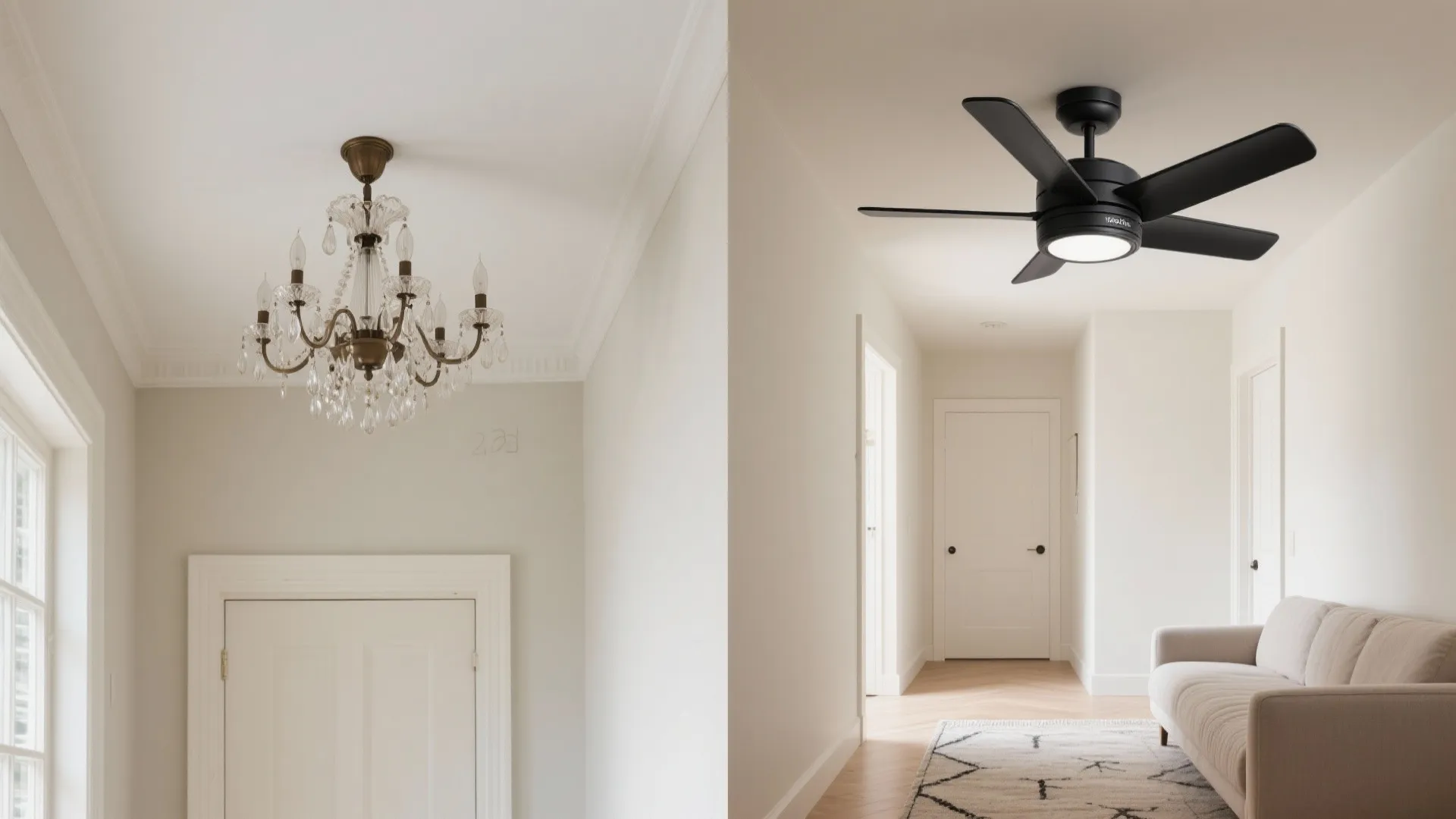 1) Slim-profile fans for low ceilings