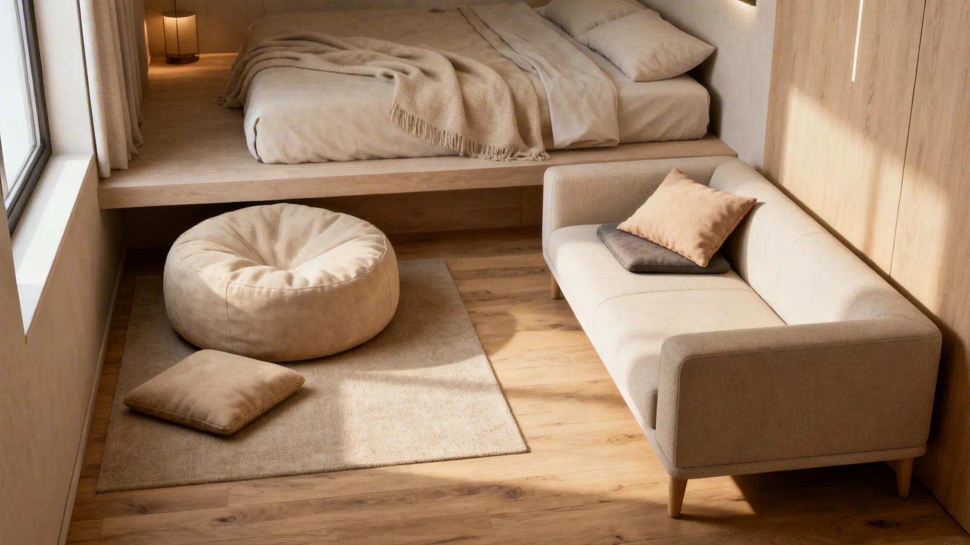 1. Embrace low-profile furniture