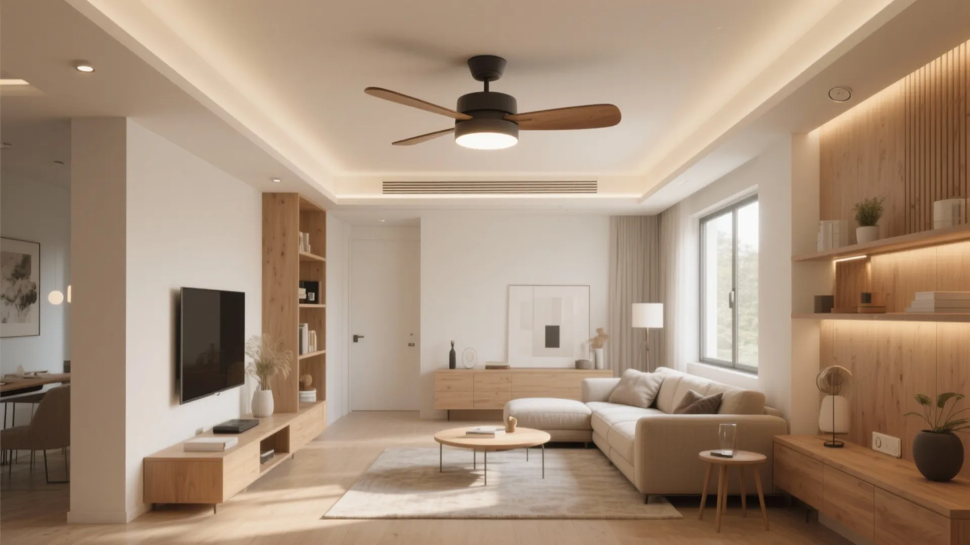 5 Living Room Ceiling Light + Fan Ideas