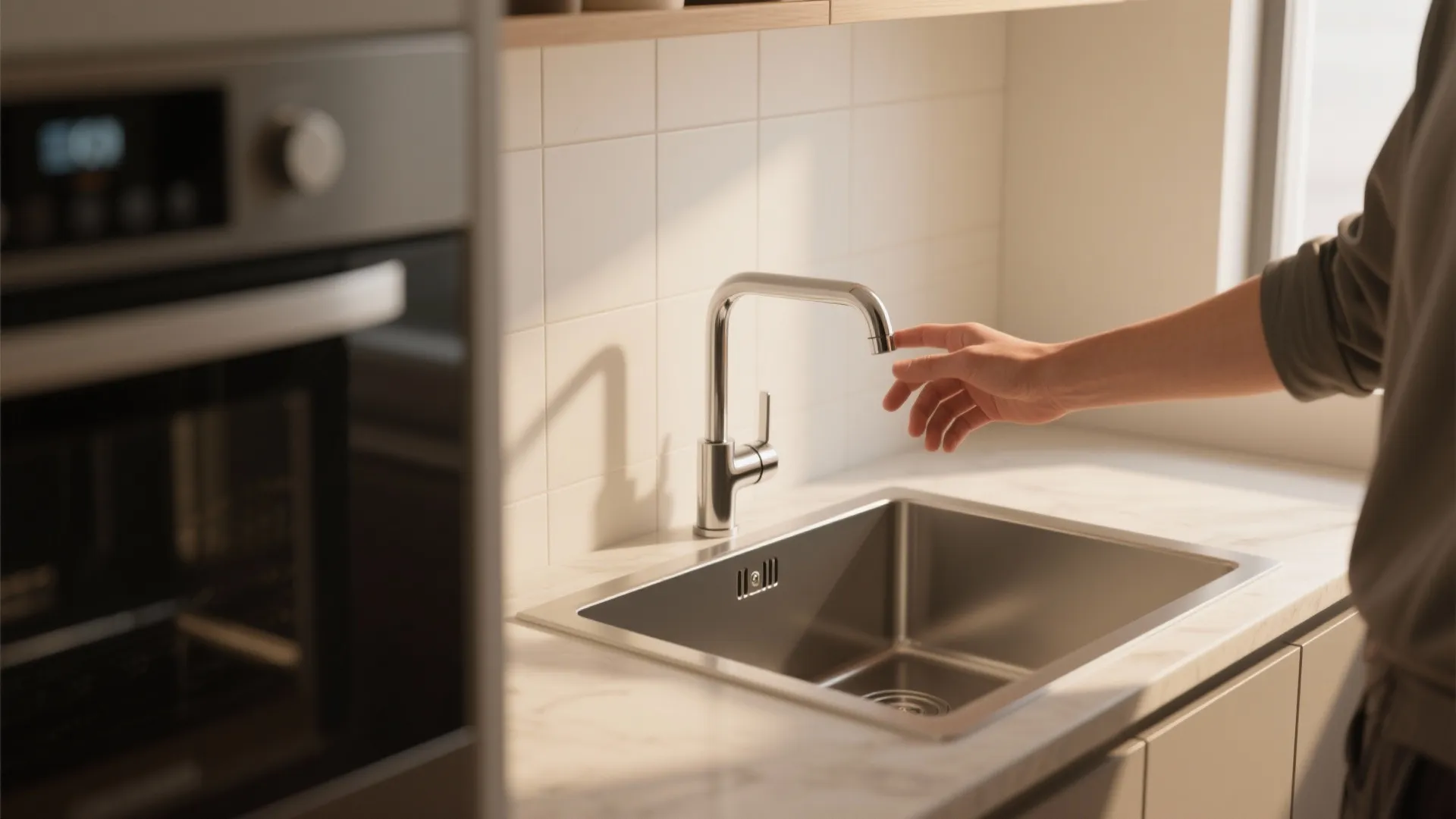 2. Low-profile lever handles for better ergonomics