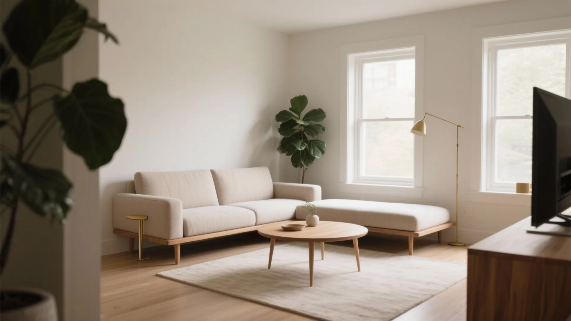 1. Low-profile modular sectionals keep sightlines and flow