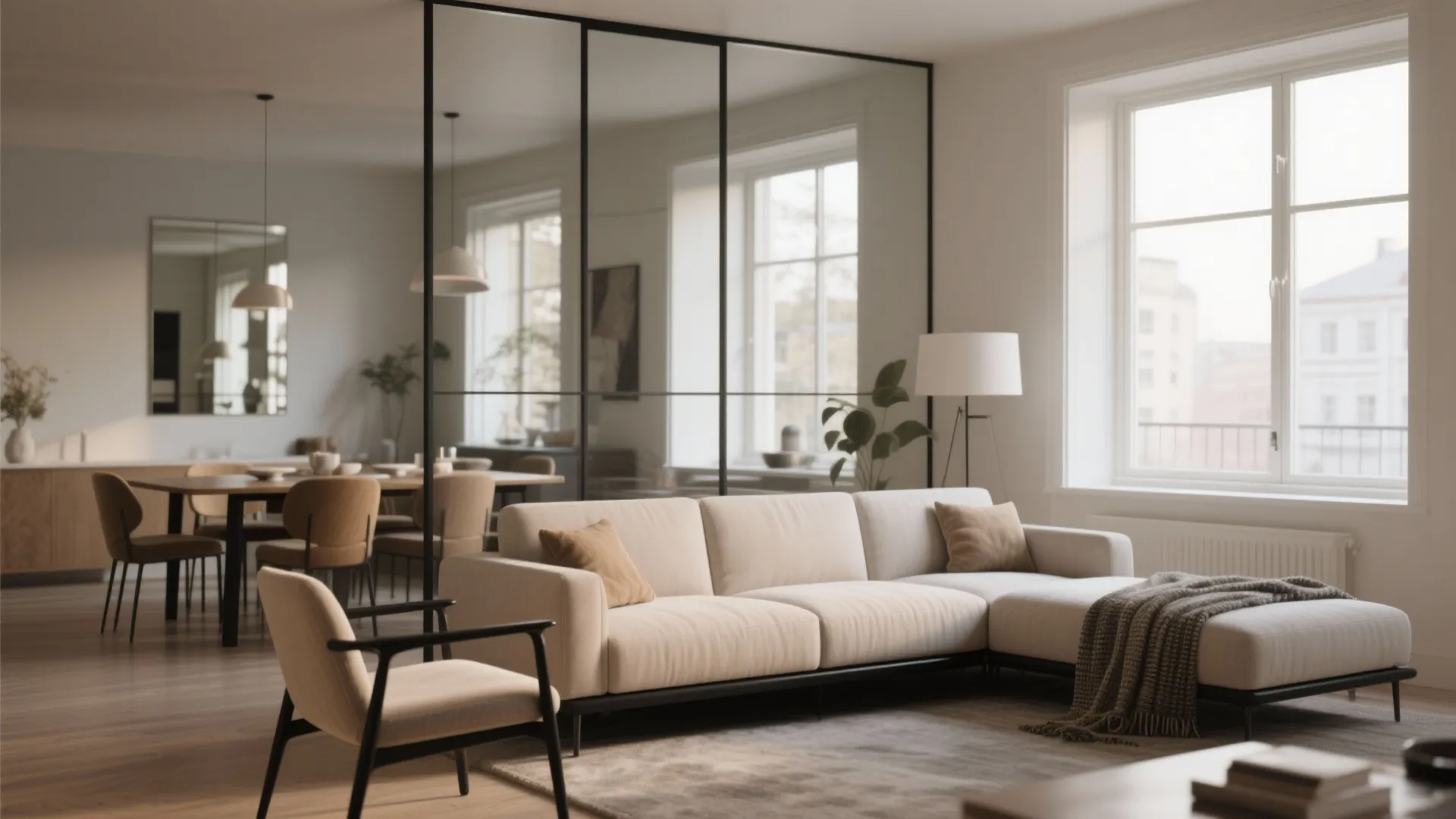 4. Keep sightlines clean with low-profile seating