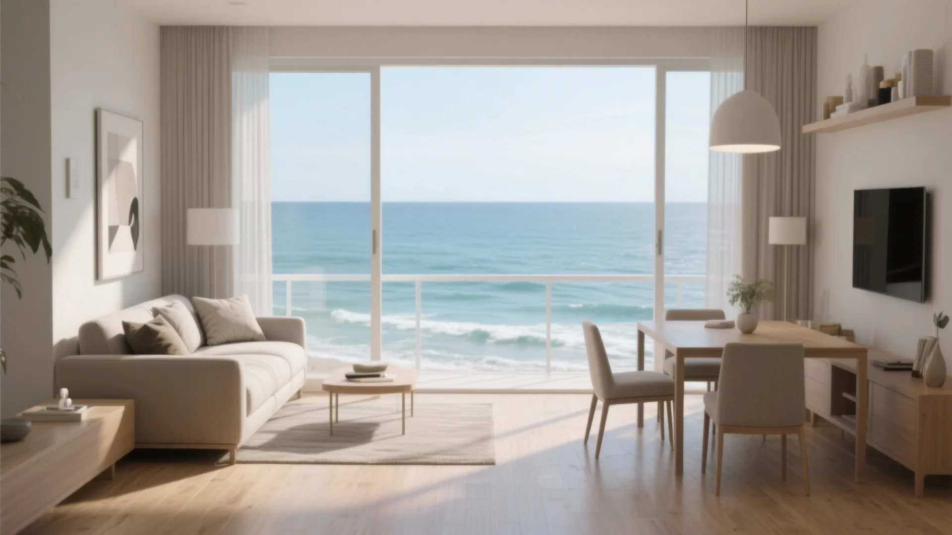 1. Maximize the view with low-profile furniture