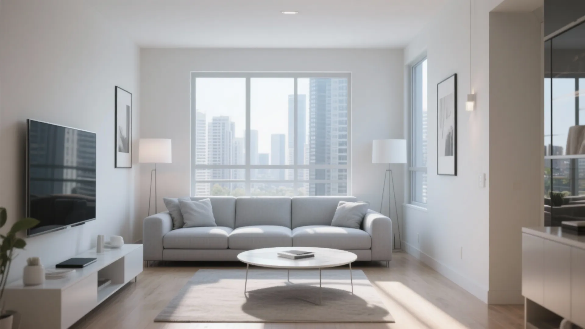 2. Low-Profile Sectional for Airy Feel