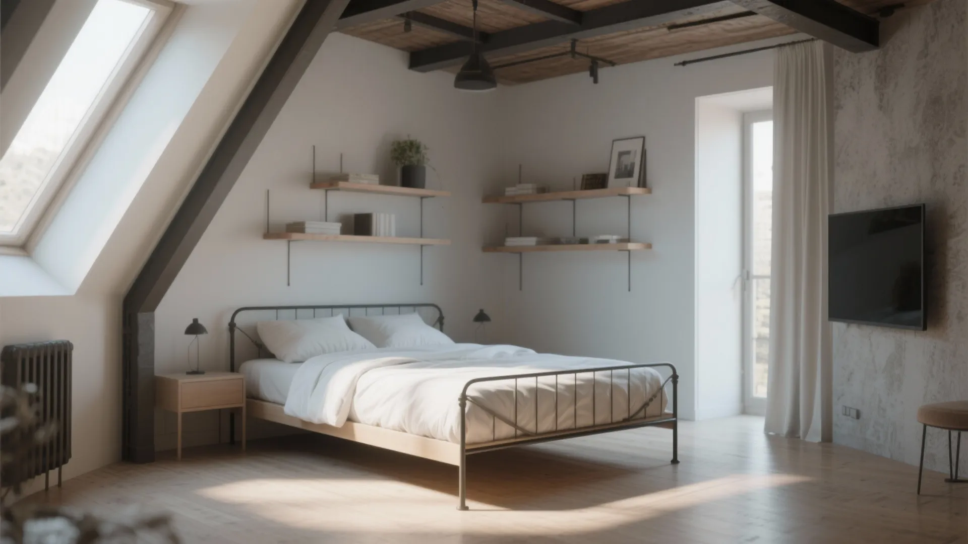 3. Low-profile sleigh to keep sightlines open