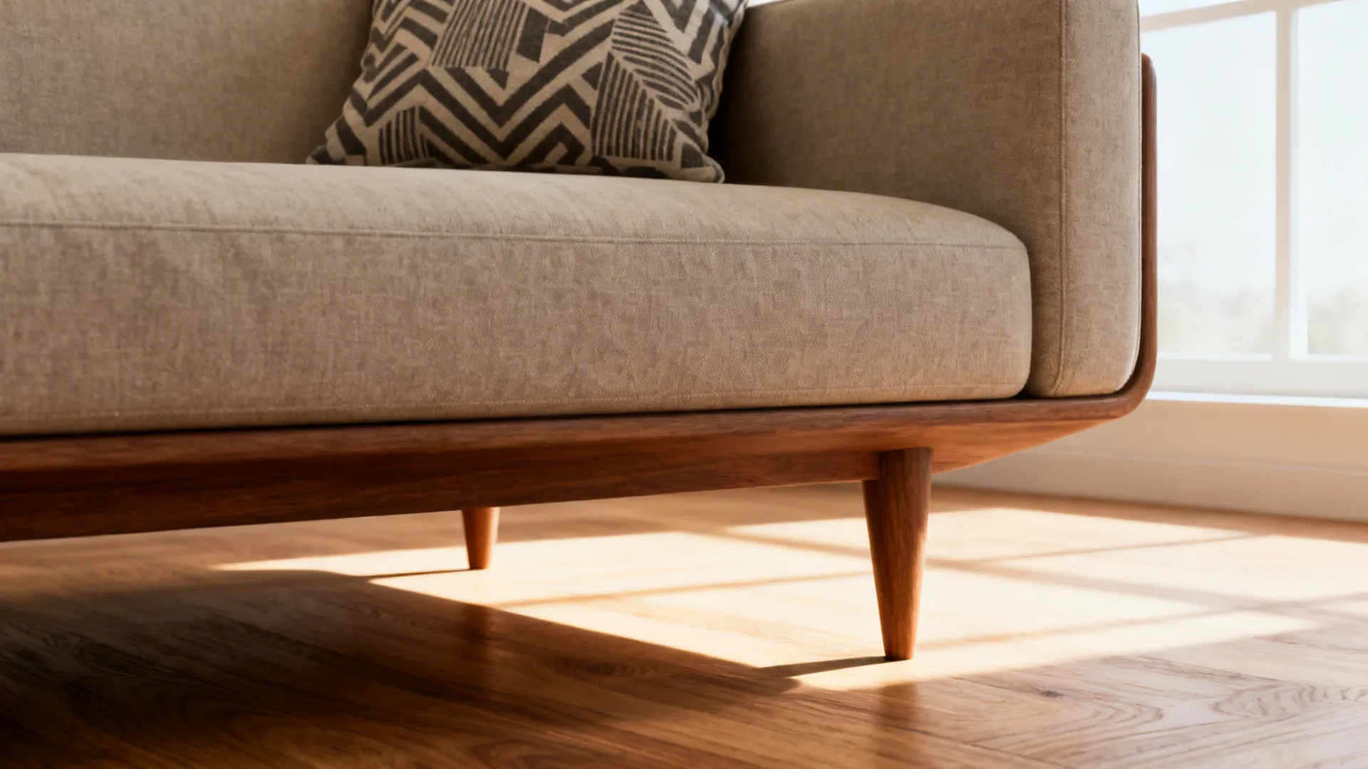 1. Anchor the Room with a Low Profile Sofa