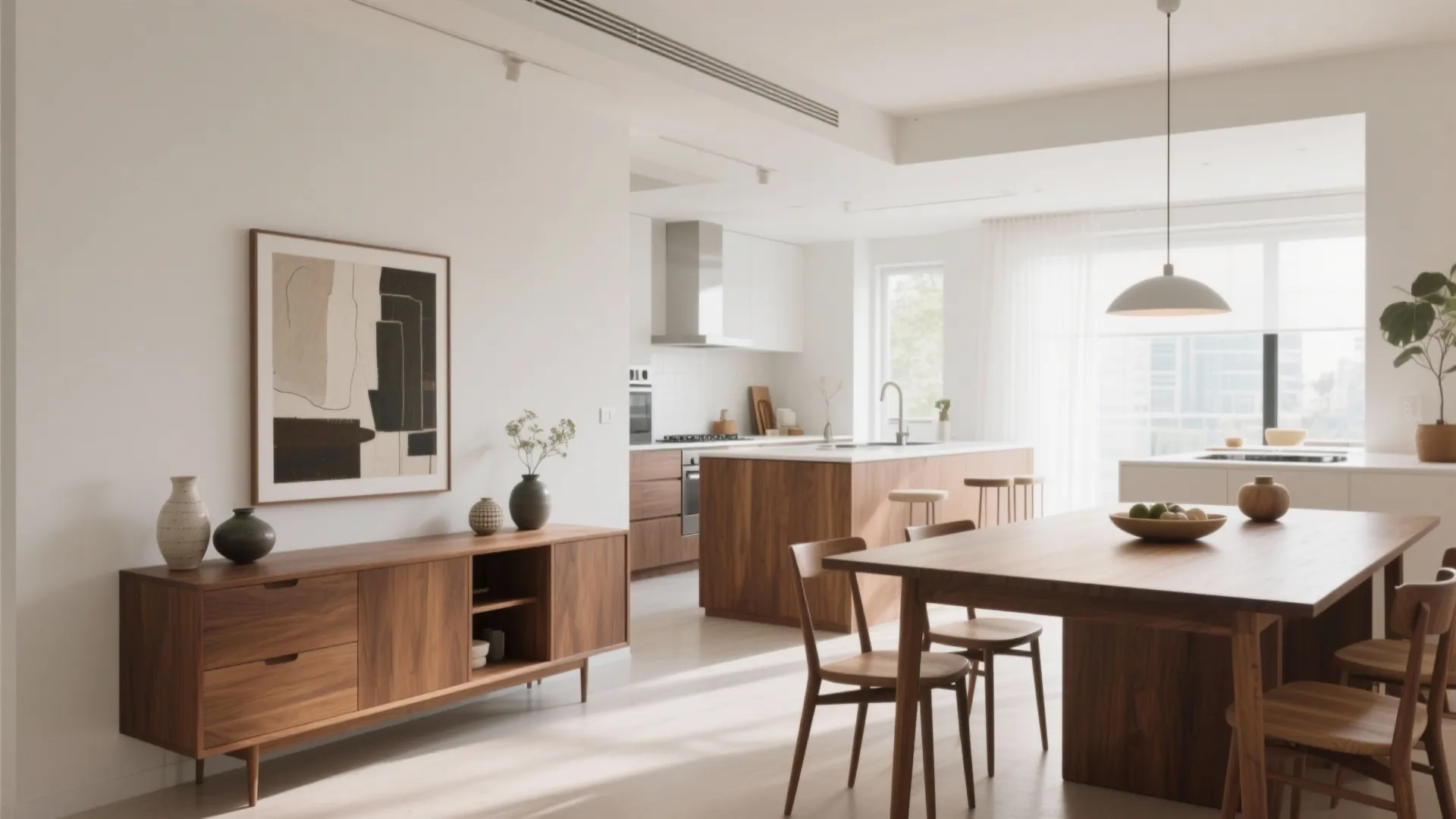 3. Use Low-Profile Storage as a Visual Divider