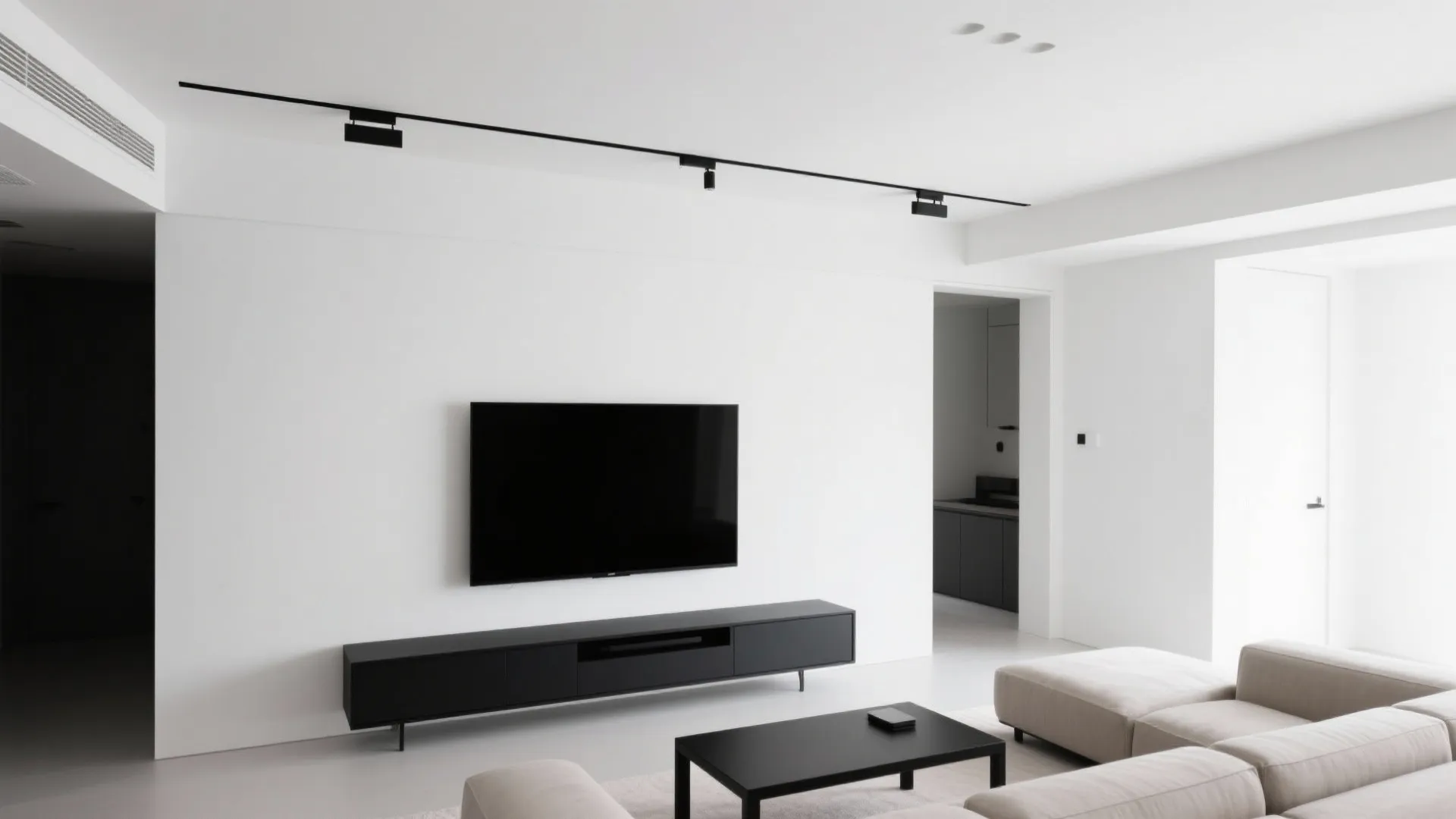 Low-profile tracks to keep ceilings clean