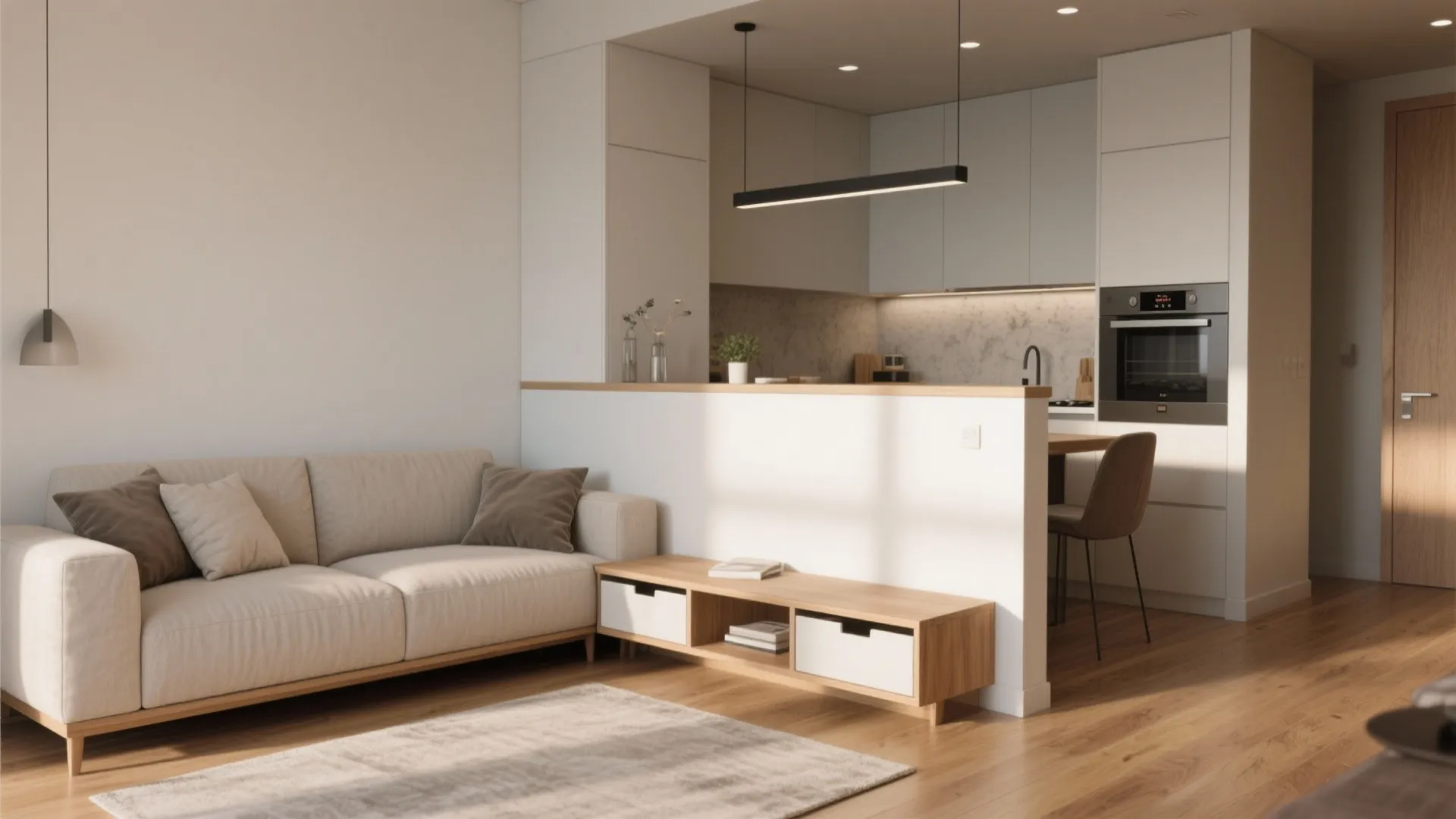 Small Open Space Kitchen and Living Room - 5 Ideas: Compact open-plan living: practical design moves I use to make small kitchen–living combos feel spacious and stylish