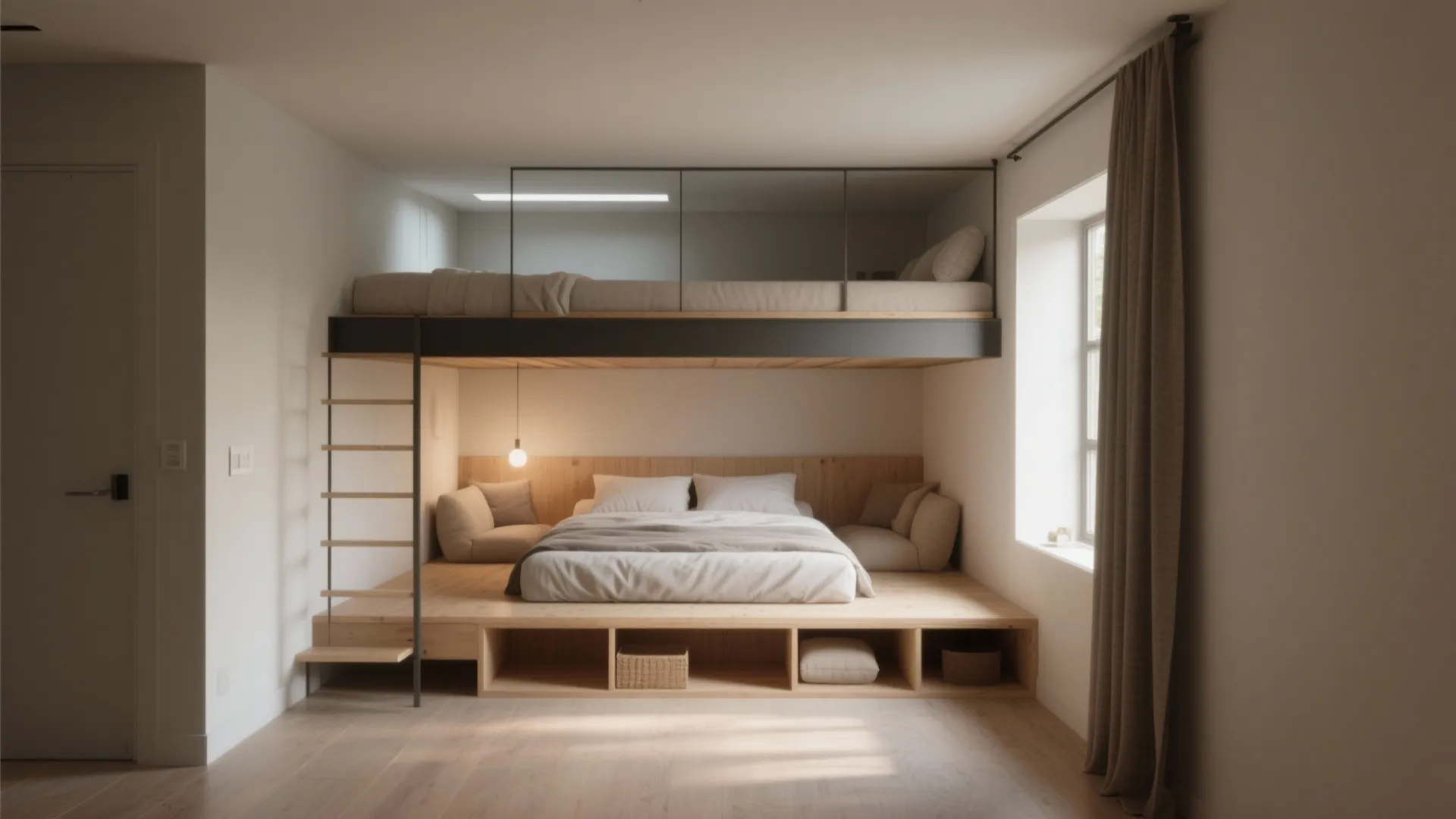 4. Low-rise lofts to keep volume comfortable