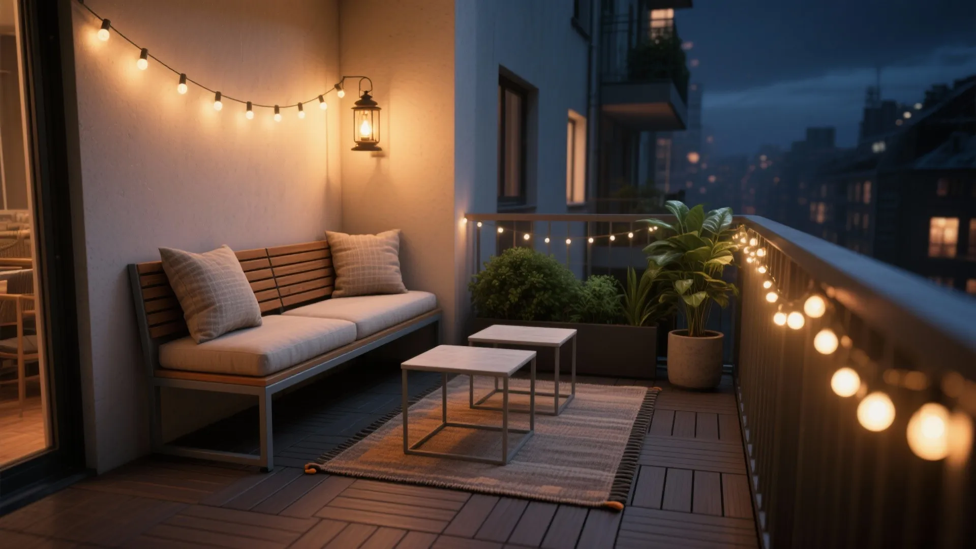 Low-Profile Seating + Slim Tables to Maximize Floor Space