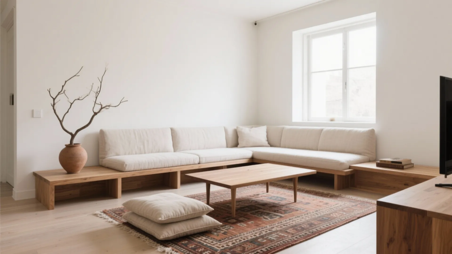 3) Low, Grounded Seating