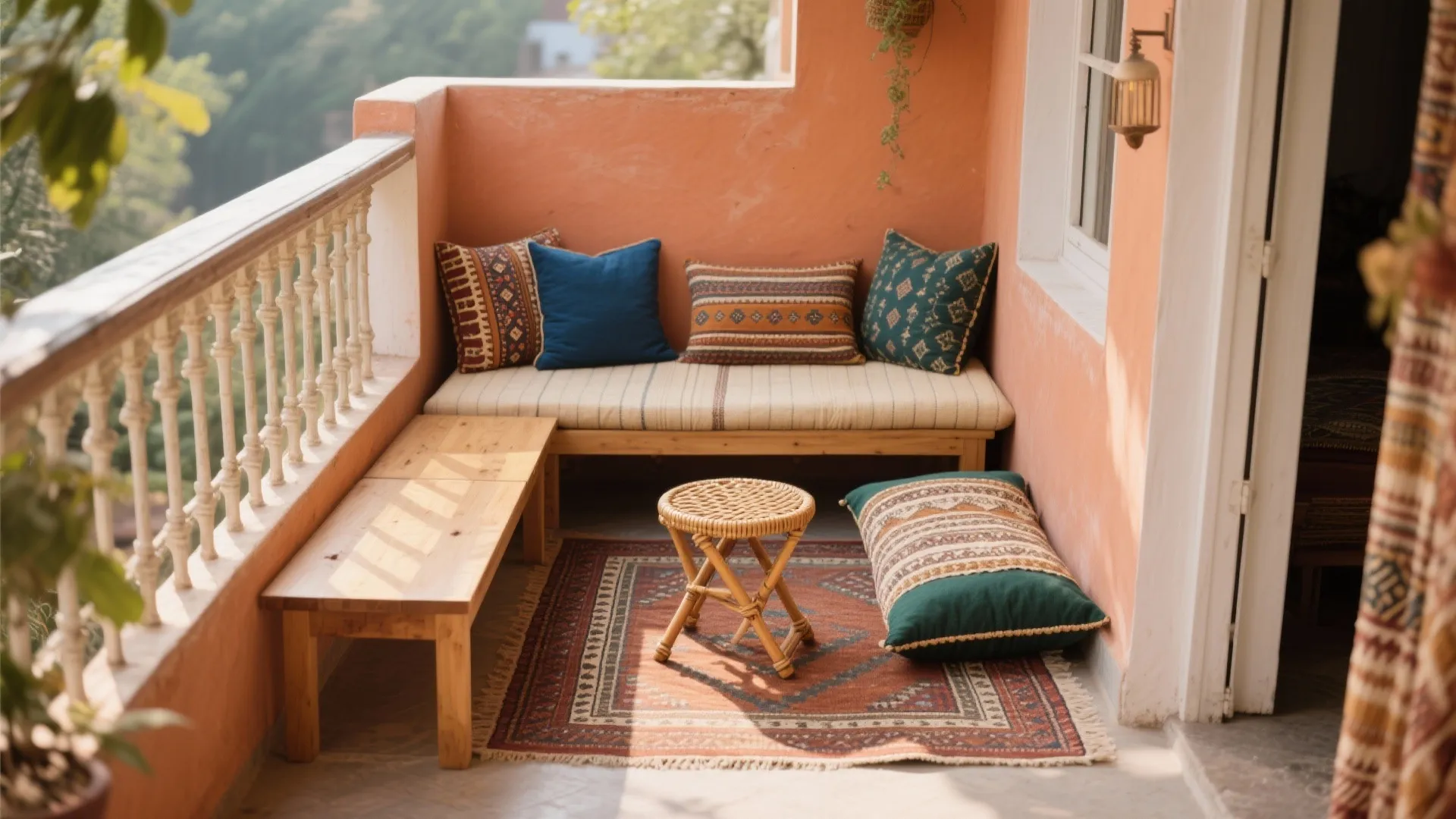 Low Seating Nook with Textiles: Cozy and Space-Savvy