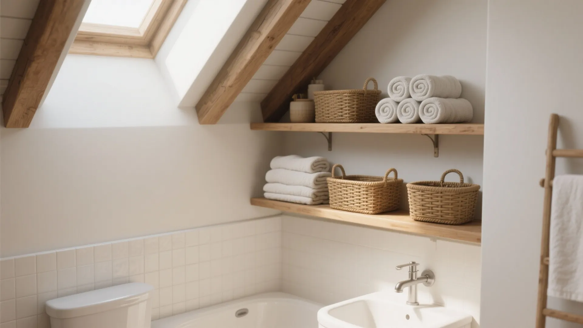 9. Open Shelving in Low Spots