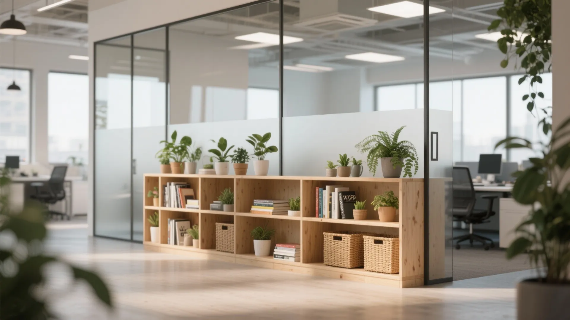 9. Low Shelving as Room Divider