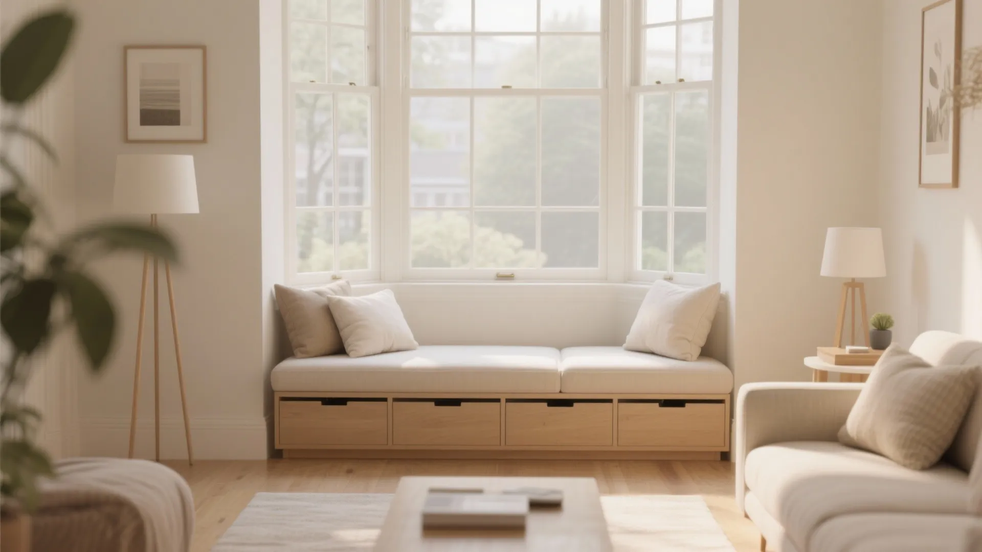 8. Low-Profile Storage Benches