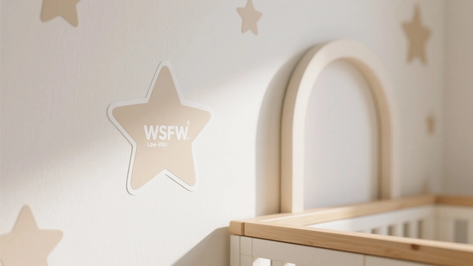 Low-VOC color and playful stick-on personality