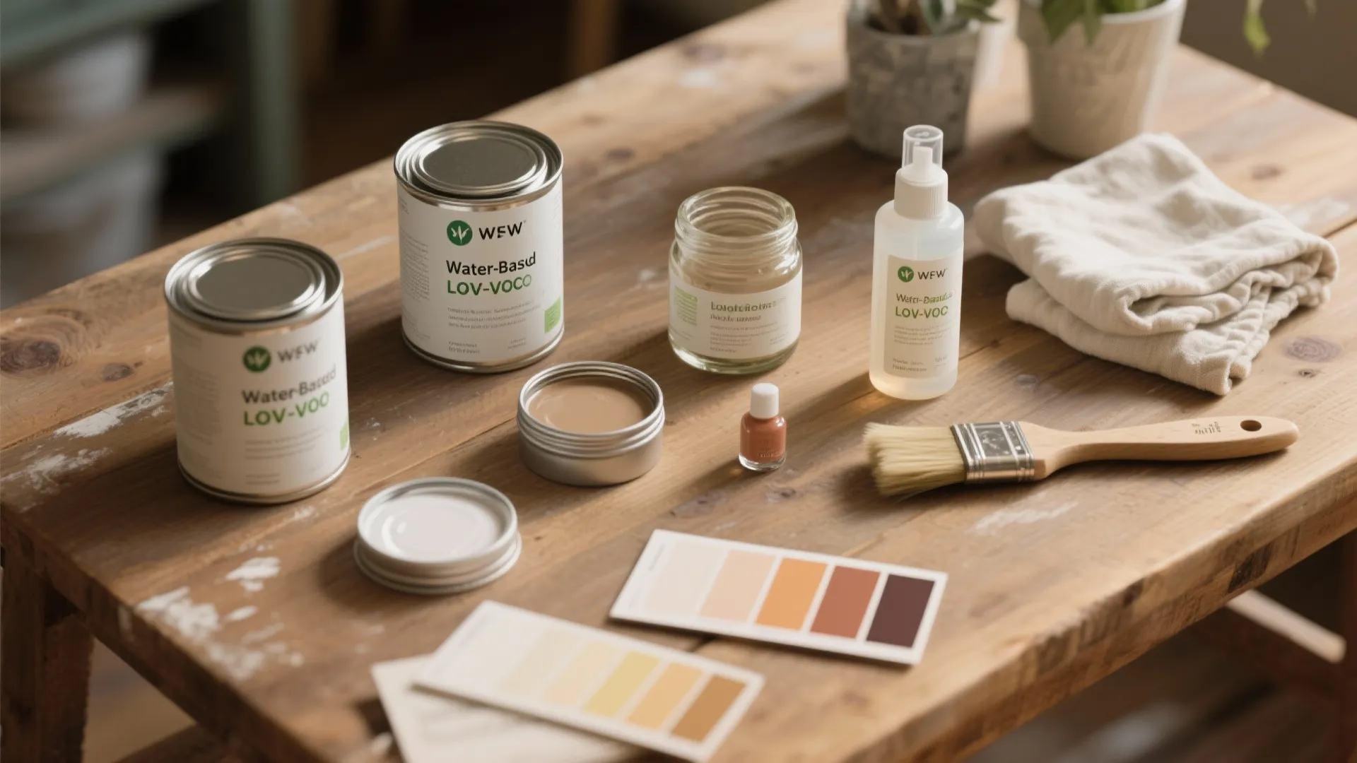 1. Start with low‑VOC materials