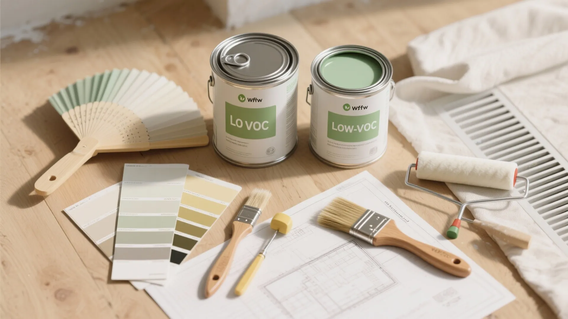 1. Pick low- or zero-VOC paint — style that breathes