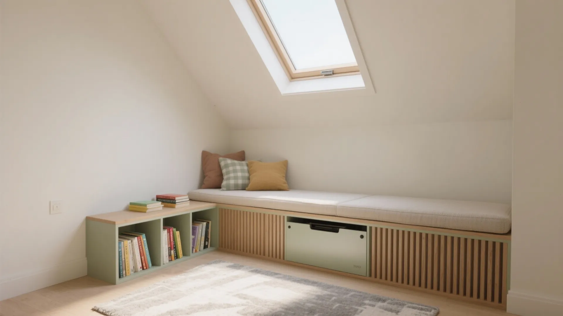 Low-Wall Console That Doubles as a Bench