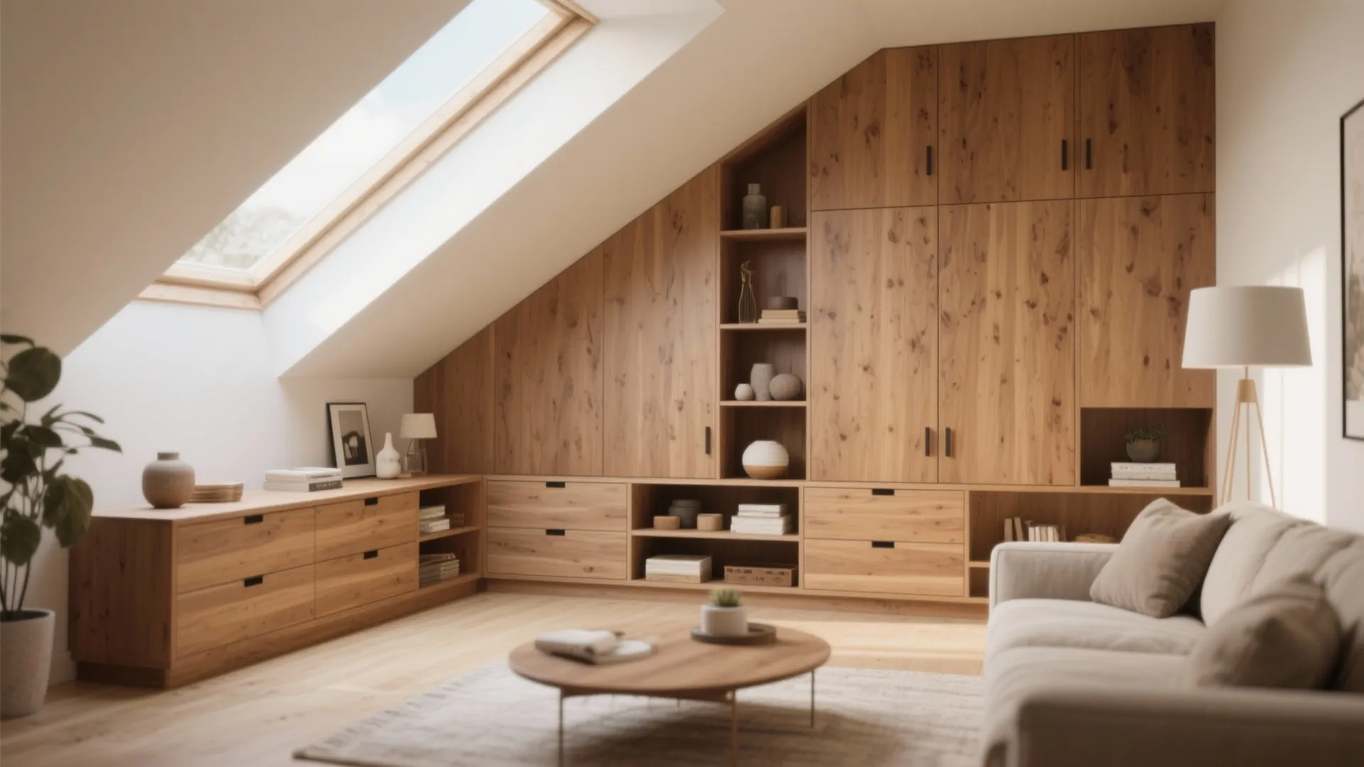 5. Built-In Storage Along the Low Wall