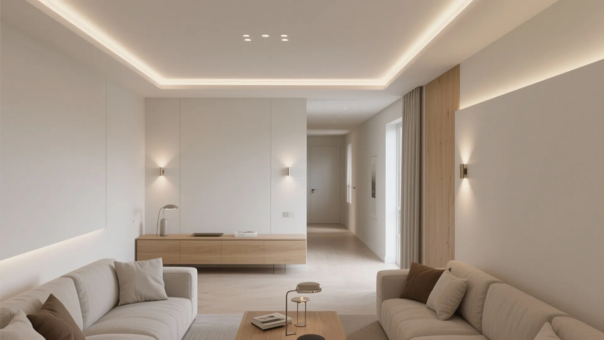 Hall Looks Plain? Low Cost Simple POP Design That Adds Light