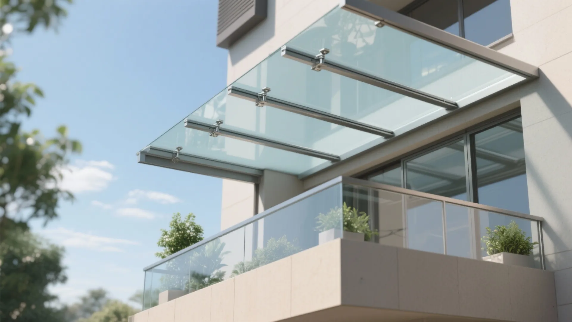 Low-E and Laminated Glass Canopies to Tame Weather