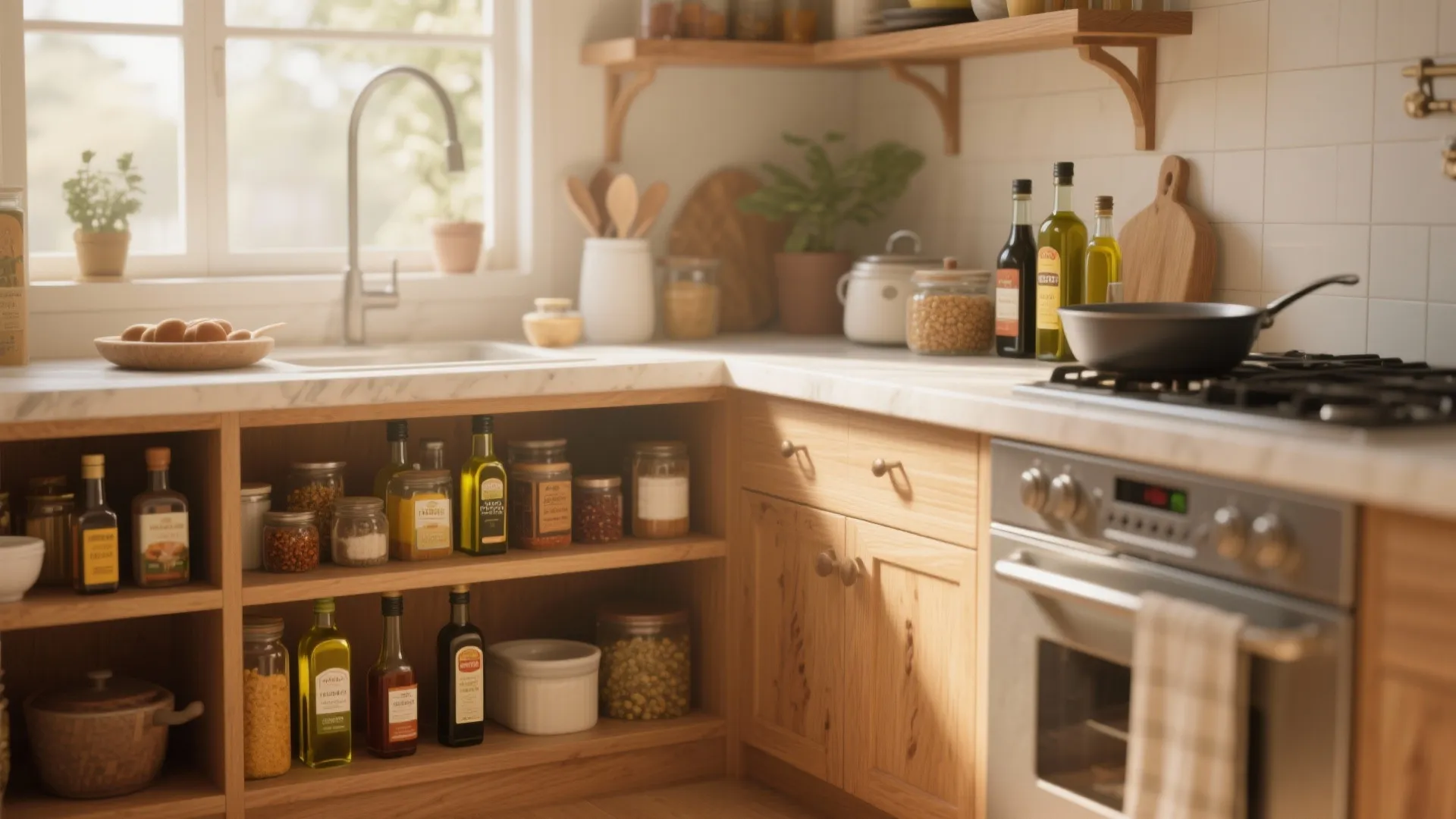 8. Keep Essentials on Lower Shelves