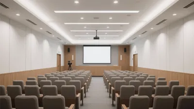 Modern Conference Hall Design with Clean Lines