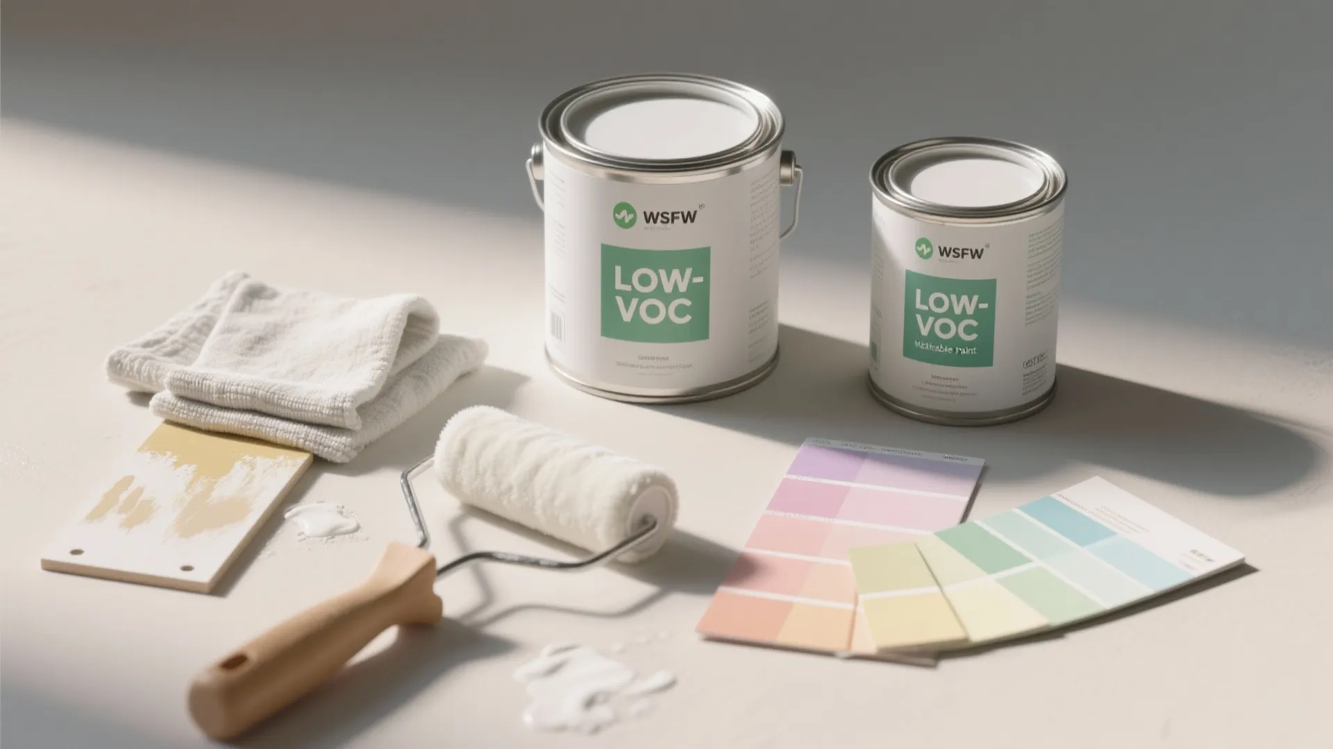 Low‑VOC washable paints — safety plus sanity