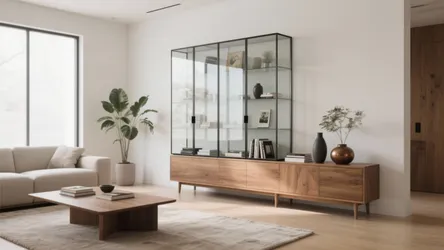 5 Glass Almirah Designs for Living Room | Pro Tips