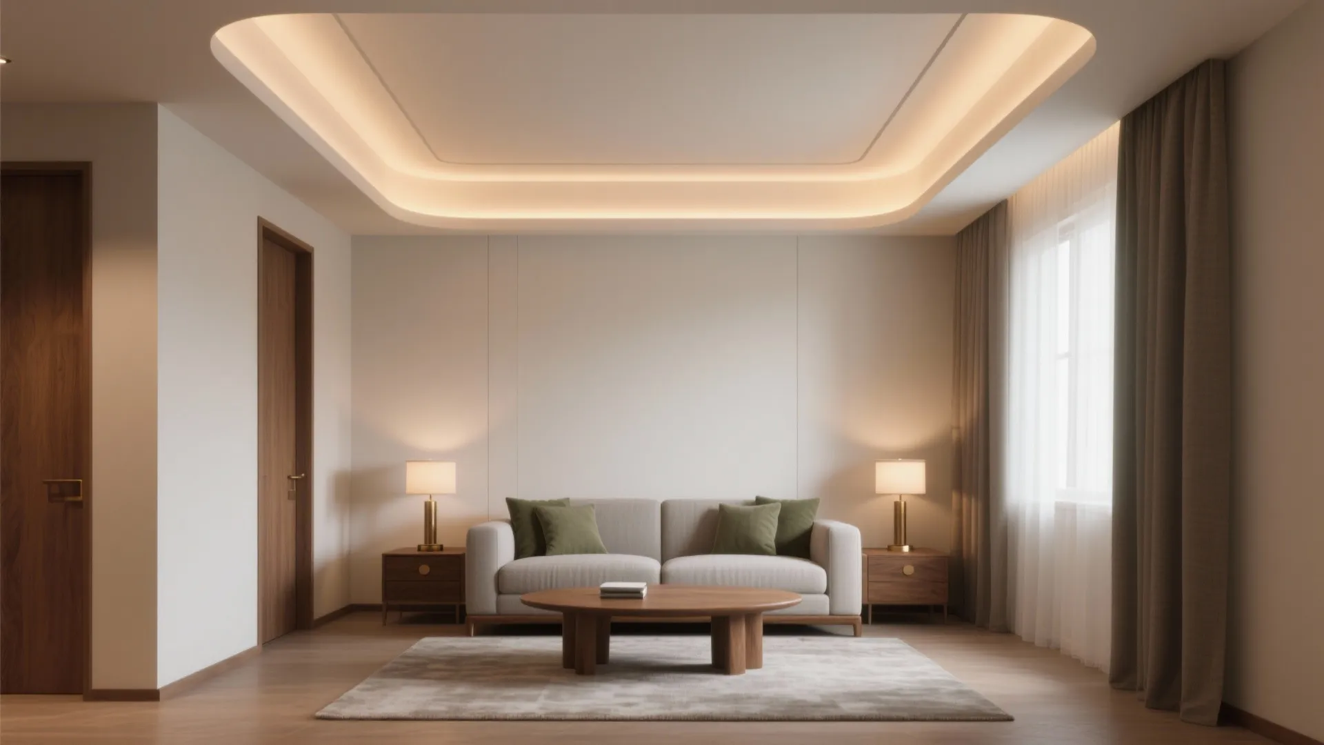 Layered Cove Lighting for a Calm Living Room