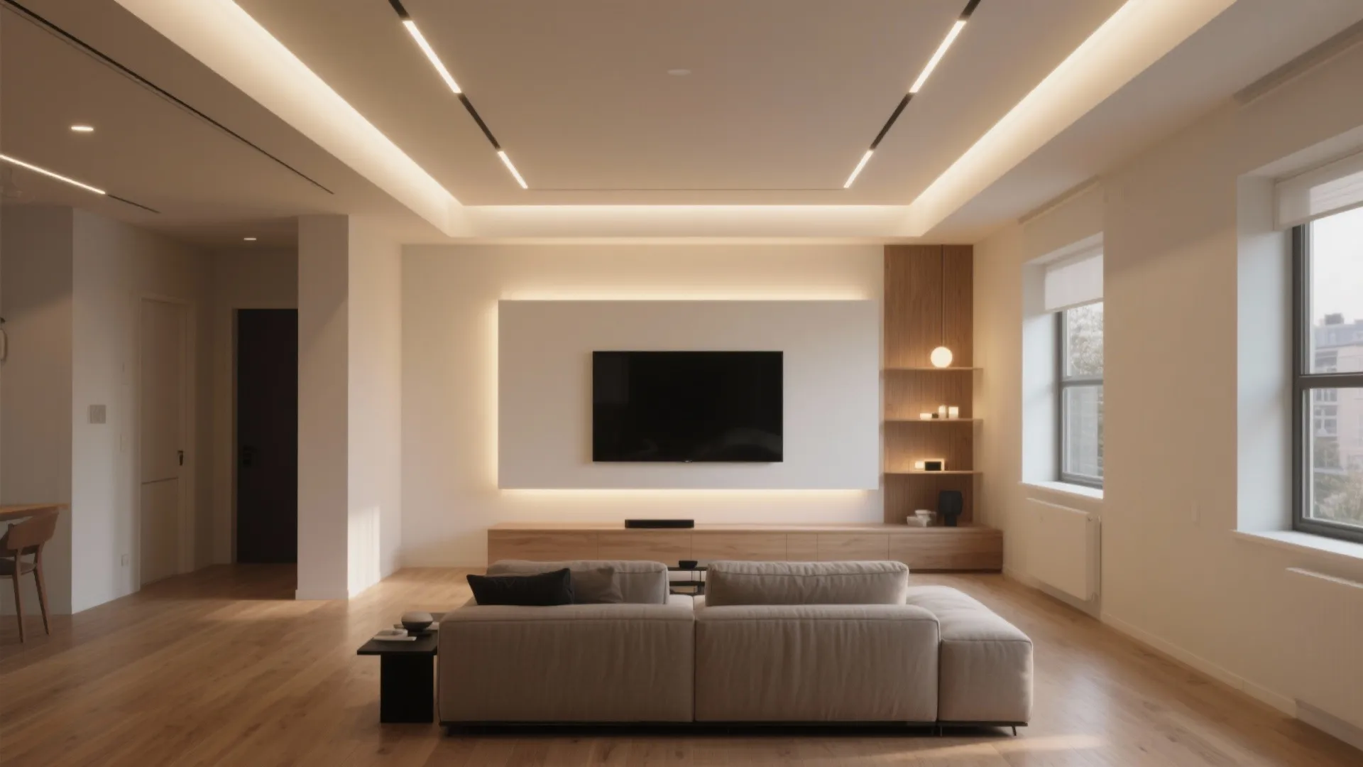 Living Room Profile Light Ceiling Design: 5 Ideas: Small spaces, big lighting moves—my favorite ceiling profile tricks for modern, cozy living rooms.