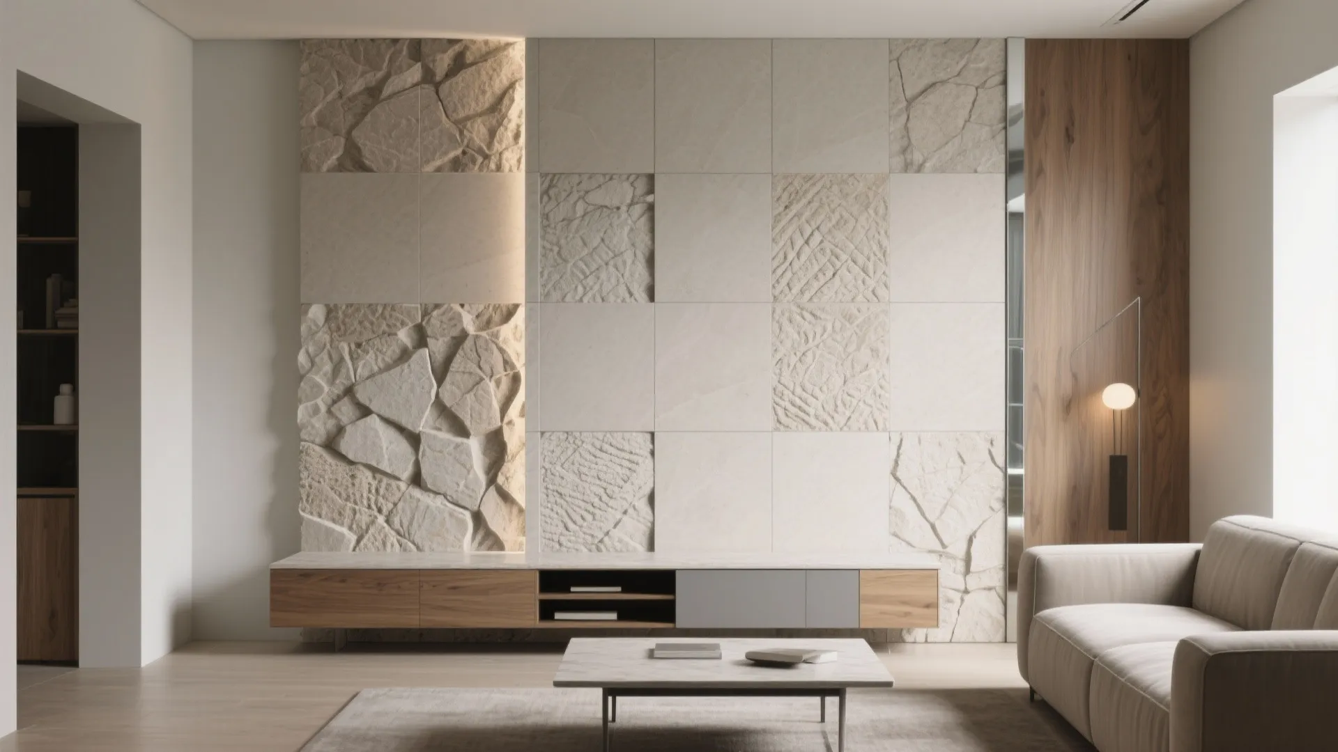 5 Living Room Wall Tile Designs That Elevate Space