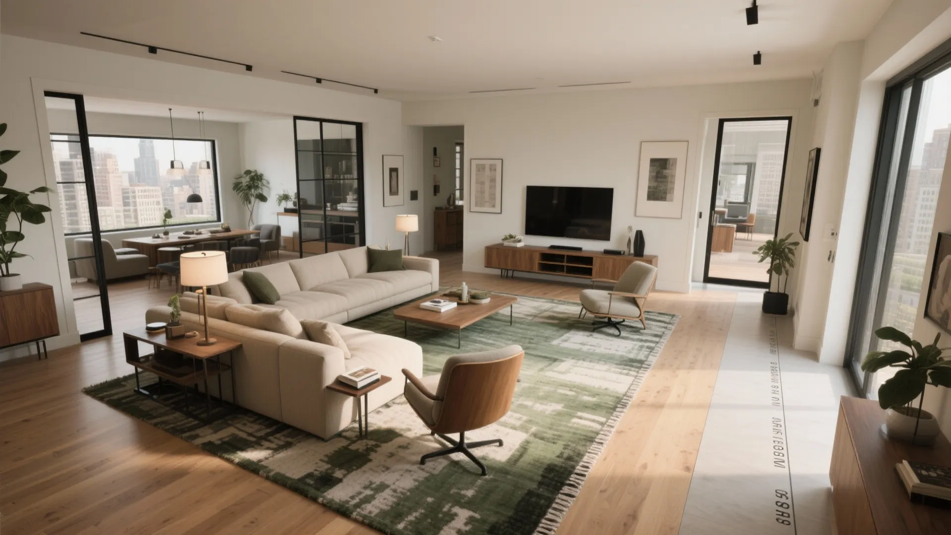 1) Zone the room like a small city