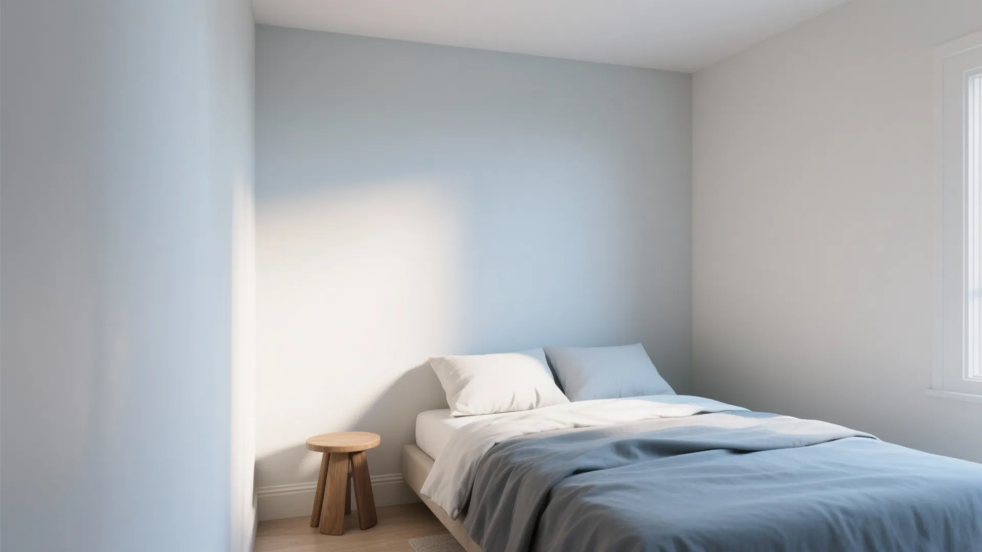 Light, High-LRV Paint That Stretches the Room