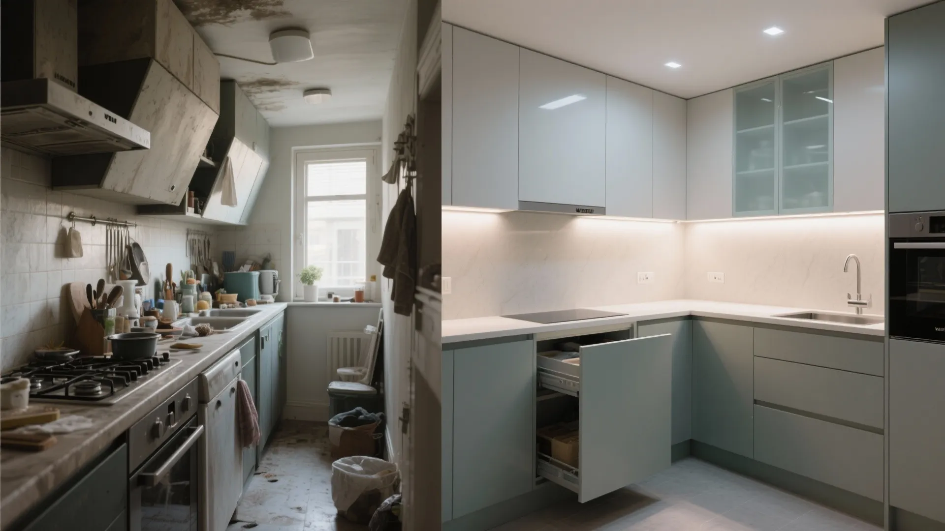 Efficient L-Shaped Layouts in Compact 3 BHK Kitchens