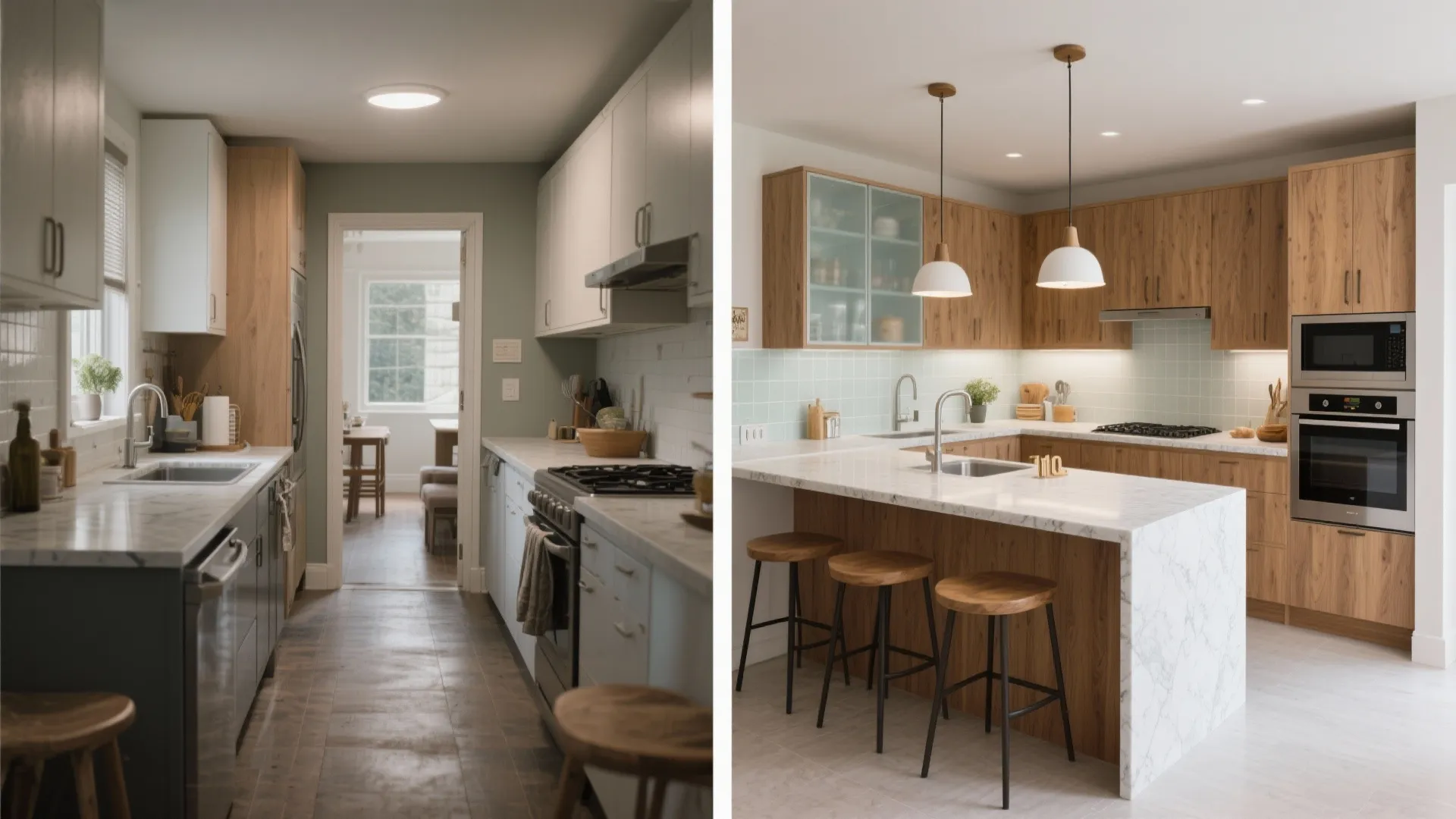 L-Shaped Core with Island or Peninsula