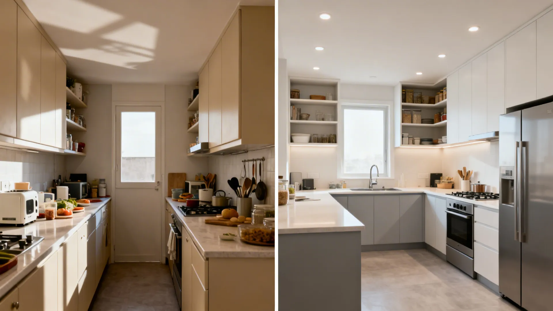 L-shaped planning to unlock more counter space