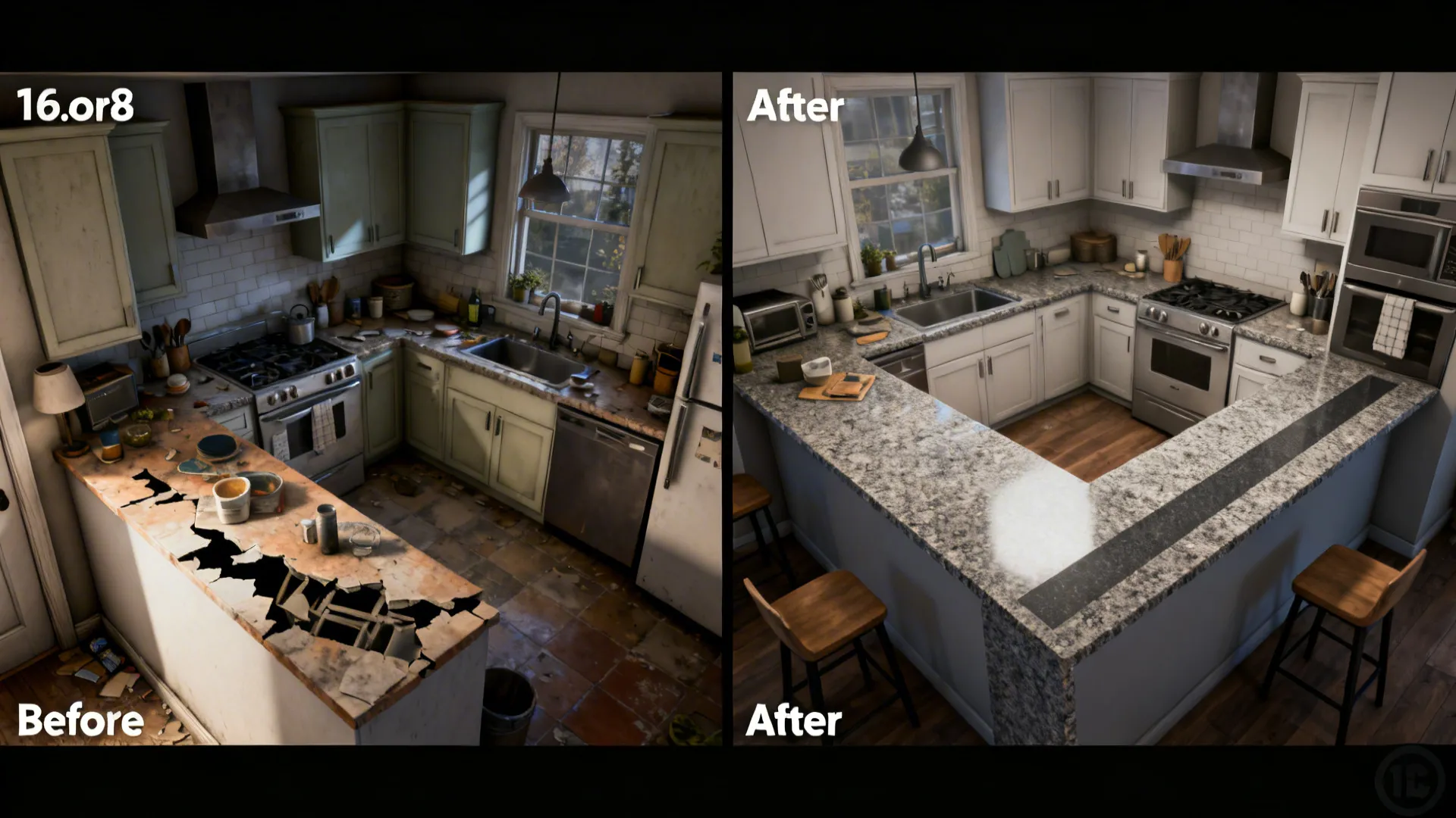 L-shaped small-kitchen layout that honors workflow