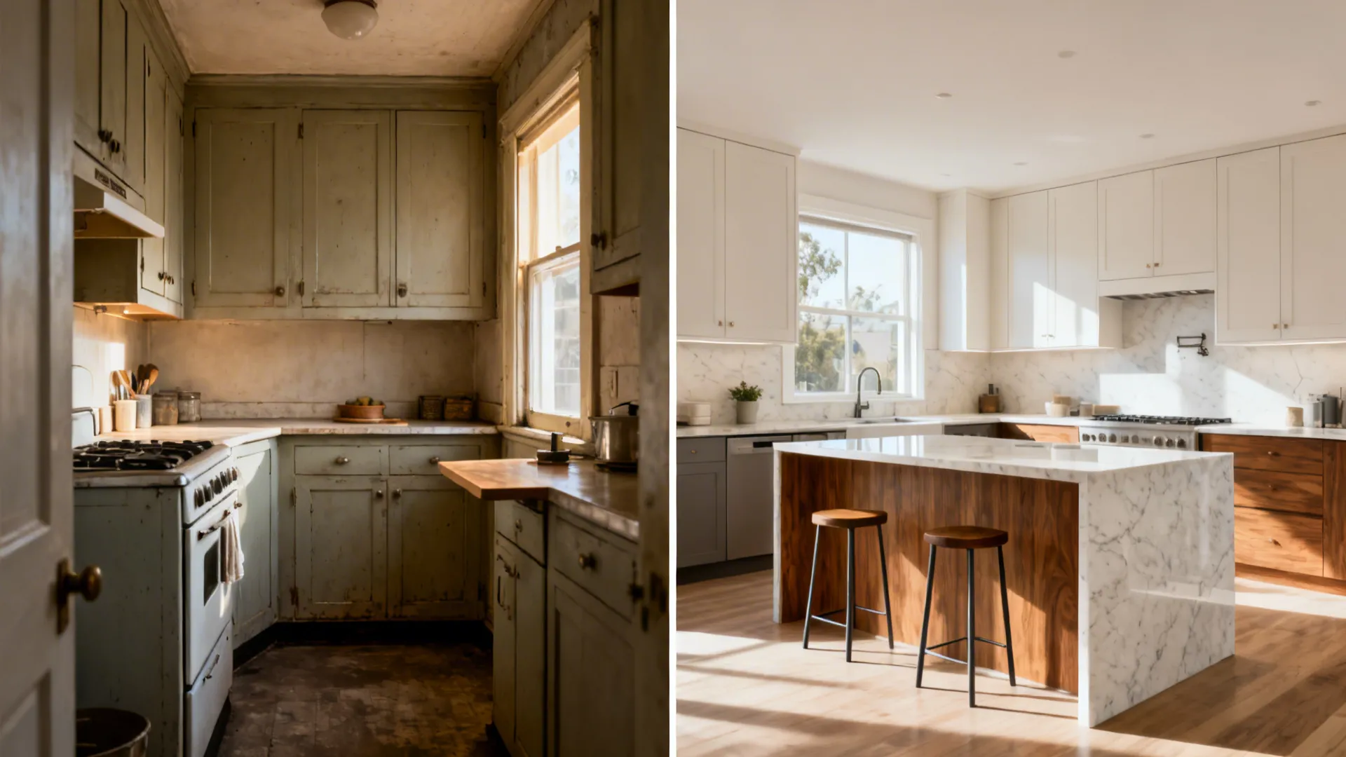 L-Shaped Layout with Peninsula Overhang