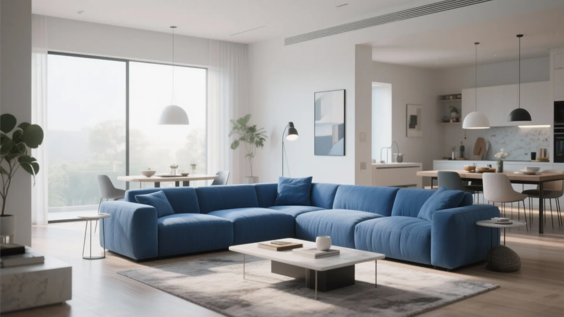 5. L-Shaped Layout for Open Plans