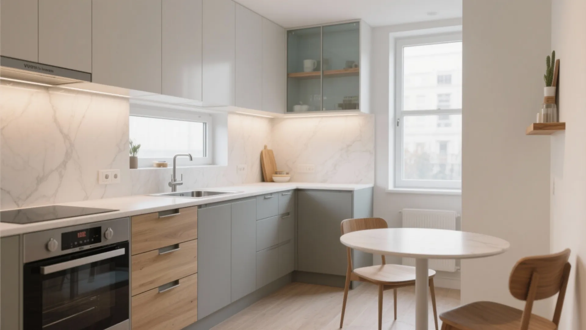 L-Shaped Layout, More Counter Space