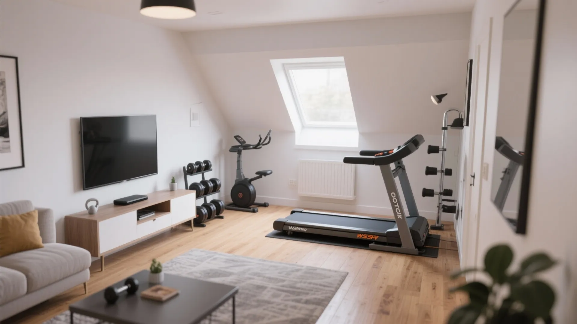 3. L-Shape Corner Gym Layout