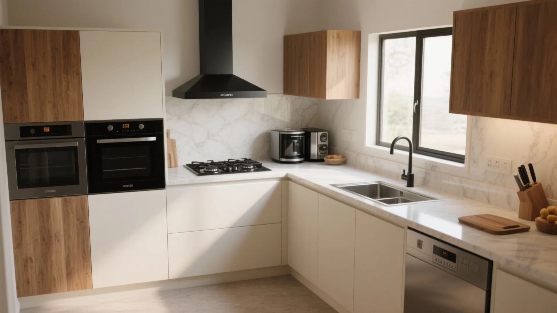 L-Shaped Layouts and a Continuous Counter Run