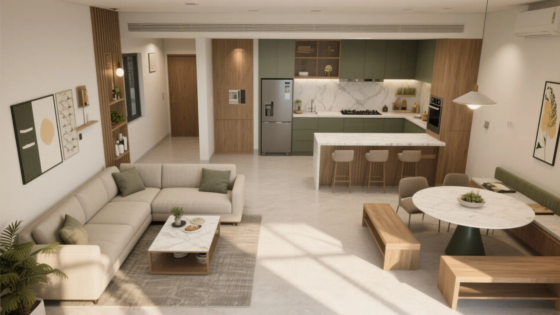 L-Shaped Layouts for Flow—Kitchen, Living, Even Work Corners