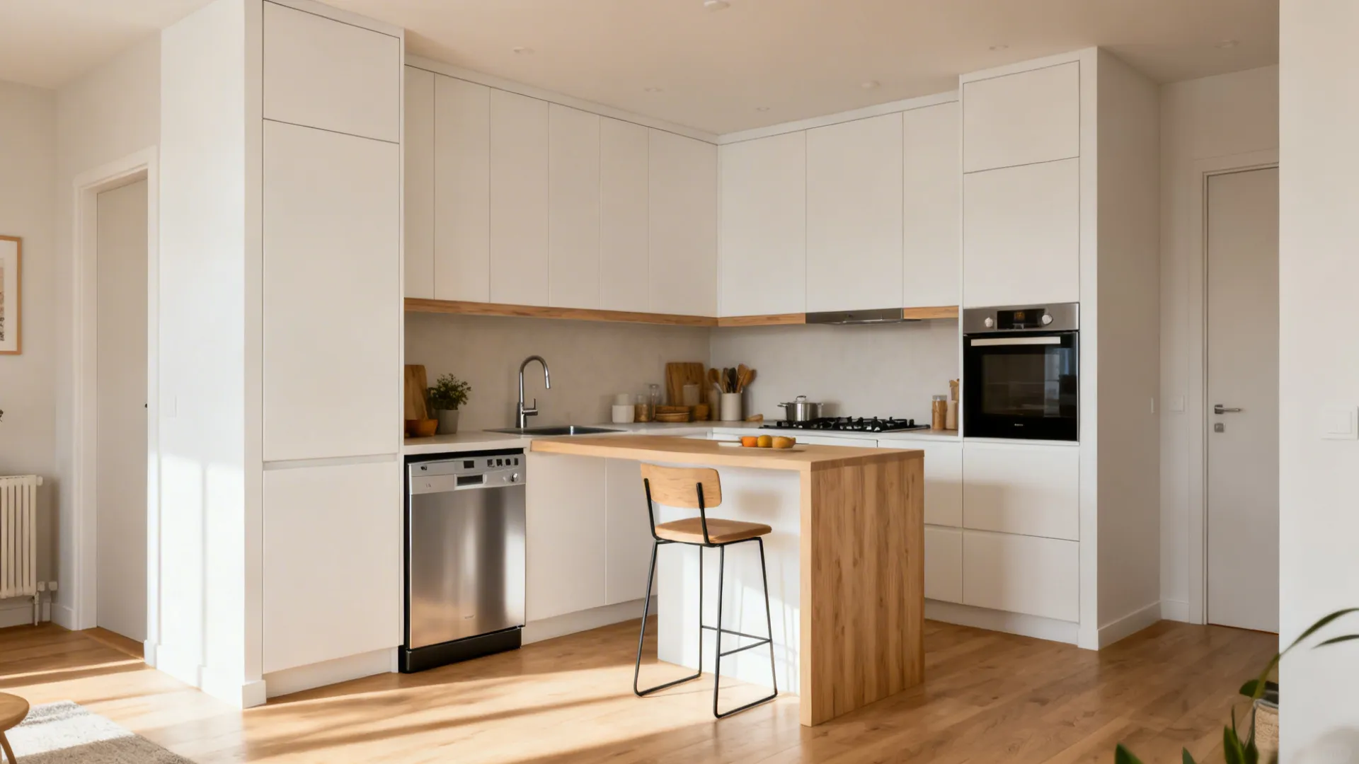 Right-Size Kitchen: L-Shape or One-Wall + Island
