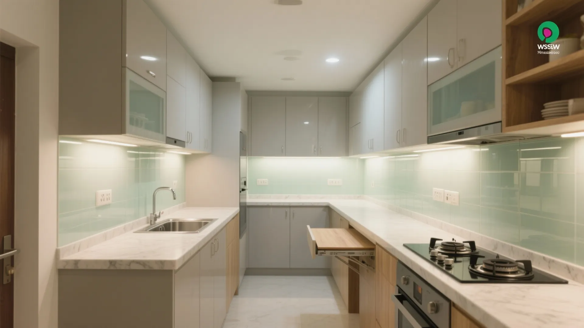 L-Shaped Kitchen That Works Hard