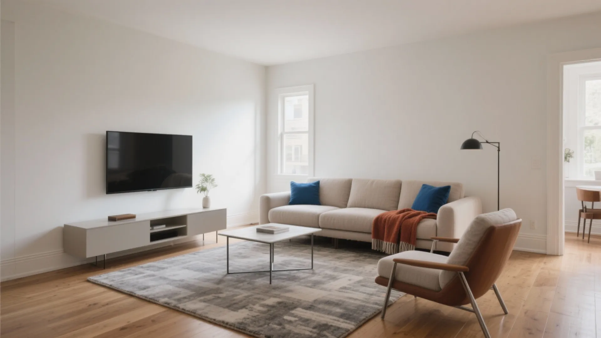 L-Shaped Seating and “Float, Don’t Cram” Furniture Placement