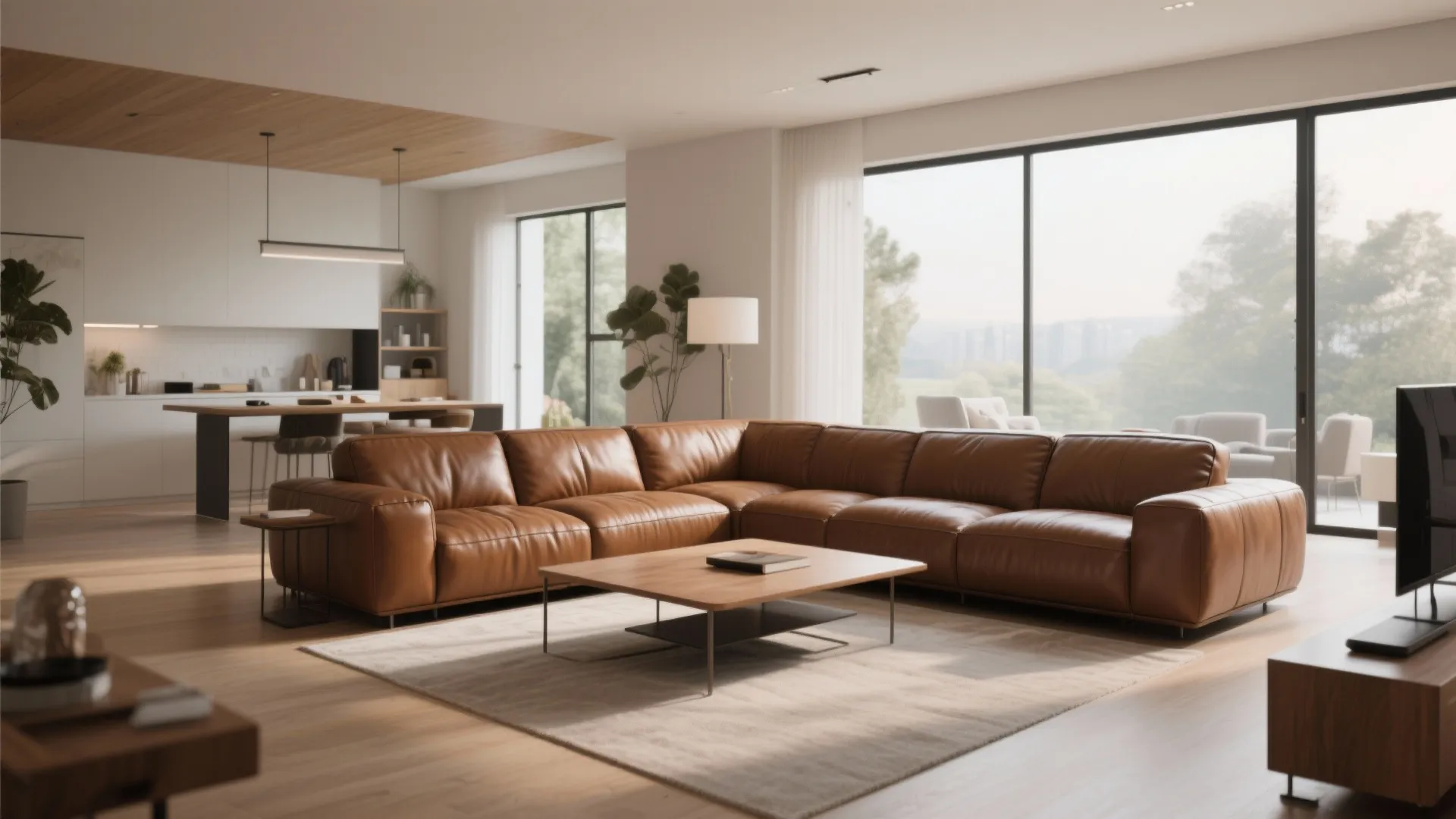 6. L-Shaped Arrangement to Open Space